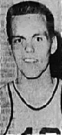 Portrait image from shoulders, in uniform, of New Jersey boys basketball player for North Arlington High School. From The Bergen Record, Hackensack, N.J., Fevruary 23, 1955.
