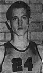Portrait Portrait of boys basketball player, Warren Fiser, Mayfield High School (Kentucky), #24. From The Paducah Sun-Democrat, January 16, 1957.
