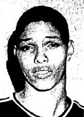 Portrait image of Harold Booker, Darby-Corwyn High School (Pennsylvania) boys basketball player. From the Delaware County Daily Times, Primos, Pennsylvania, December 17, 1977.