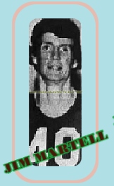 Portrait image of Jim Martell, Eau Claire, Wisconsin basketball player. Number 40. From the Eau Claire Leader-Telegram, Eau Claire, Wisc., February 18, 1976.
