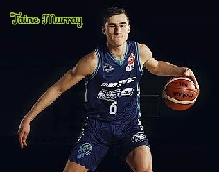 Basketball player, Taine Murray, Rosmini College (Aukland Secondary Schools Premier League, New Zealand) in blue uniform #6, .