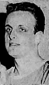 Portrait image, slightly  to our left, of Joe Uhl, basketball player, for Hub Delicatessen, in the 1967 Marlboro Basketball Tournament at Kingston, New York. From The Kingston Daily Freeman, Kingston, N.Y., March 18, 1967.