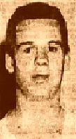 Portrait image of New Jersey boy basketball player Joe Zdanis, St, Bonaventure High School. From the Paterson Evening News, March 9, 1955.