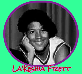 La'Keisha Frett, basketball player, Phoebus Phantoms, Virginia, a high school player in 1993. Picture taken from the Daiy Press, Newport News.