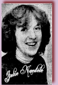 Portrait of girls basketball plater Julie Naedele, Lackawanna High, New York. From the Buffalo Evemimg News, Buffalo, New Yoork, February 6, 1981.