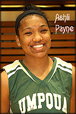 Ashli Payne, Umpqua Community College freshman basketball player, 2013-14.