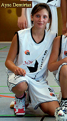 Picture of Ayse Demirtas, cropped from Grner Stern Keltern U13 basketball team photo.