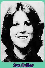 Sue Collier, Rosary Academy, 1977. New Jersey High School girls basketball.Phoo from The Journal News, White Plains, New York, April 9, 1977.